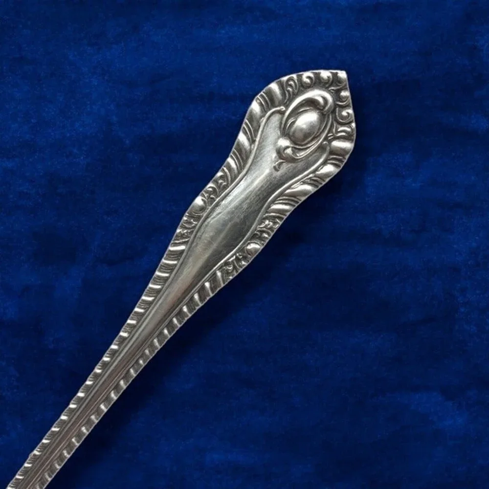 J L Sheffield Silverplate SSD11 Solid Serving Fork-Made In England-Fruit-EPNS